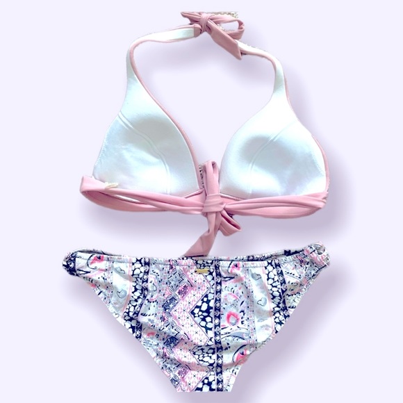 VS Pale Pink & Print Bikini - Picture 2 of 12
